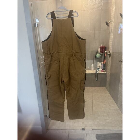 Mens Walls Blizzard Pruf Insulated Rust Heavy Duck Canvas Overalls 2xl reg 46-48 - Picture 2 of 7